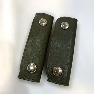 클로드 모토마치 핸들 커버 에르베샤 펠리에 무스 카키 천연 가죽