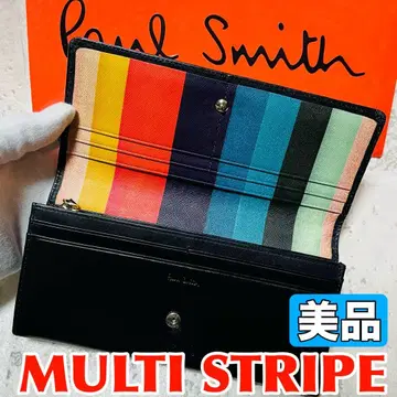새상품급 폴스미스 장지갑 클래식 가죽 멀티 스트라이프 장지갑 9288