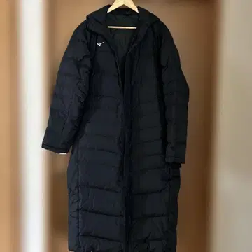 MIZUNO 미즈노 벤치 코트 다운 코트 롱 기장 남성용 XL 사이즈