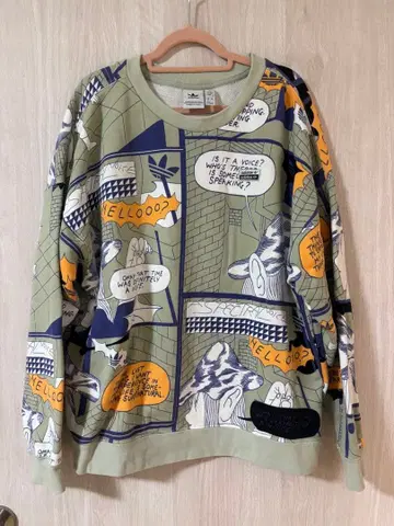 [새상품급] 아디다스 코믹 프린트 트레이닝복 M 사이즈