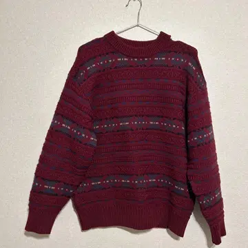 THE NORTH FACE 버건디 니트 M