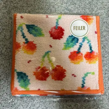 새상품 FEILER 체리 도트 손수건 파우치 페일 핑크 (WEB 한정판)