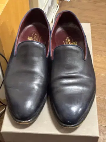 JM 웨스트, 블루, 탐포네이트 마감 카프 스킨