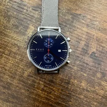 Knot 크로노그래프 손목시계 네이비