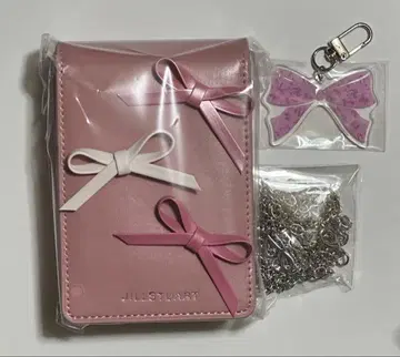 JILLSTUART 오리지널 리본 화장품 파우치 / 리본 모티브 참