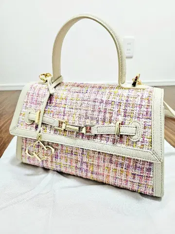 셀포드 트위드 스퀘어 숄더백