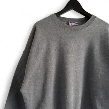 00s 빈티지 헤인즈 무지 그레이 맨투맨 S21