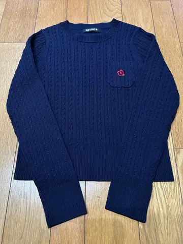 MARY QUANT 마리콴트 데이지 원포인트 케이블 니트