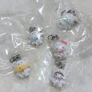 산리오 메지루시 액세서리 포근포근 스노우 가챠 5개 세트
