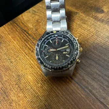 SEIKO ANA 쿼츠 손목시계 크로노그래프 블랙