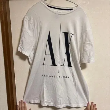 Armani Exchange T셔츠 화이트 얼룩 있음