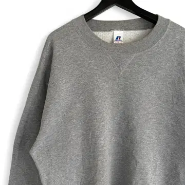 90s 빈티지 RUSSELL 무지 맨투맨 그레이 LT 사이즈 H6