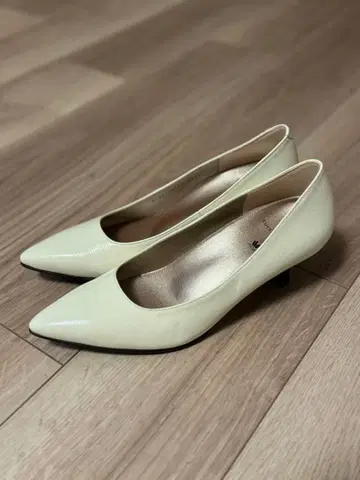 아이보리 화이트 펌프스 힐 여성용 성공 워크