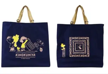 [ 미사용 새상품 ] PEANUTS  에콜로지 백 네이비 스누피