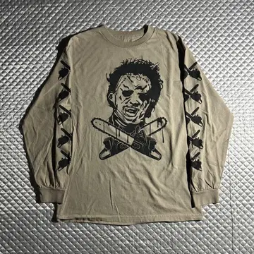 악마의 제물 Texas chainsaw 프린트 긴팔 티셔츠 영화 호러