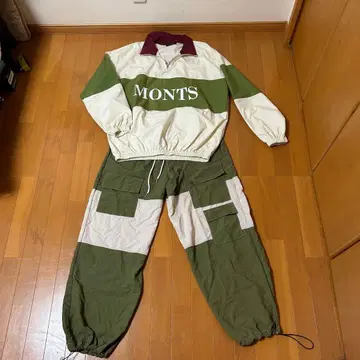 MONTS 패치워크 나일론 자켓 팬츠 세트