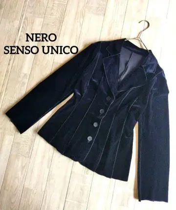 NERO 센소유니코 벨로아 테일러드 자켓 블랙 출퇴근 새상품급 일본제