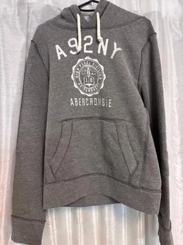 Abercrombie 그레이 후드 부착 후드티 S