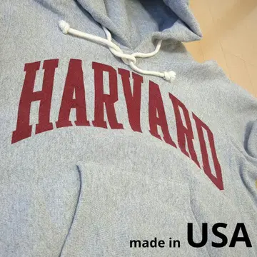 [ 빨간색 단색 택 ] 리버스 위브 염색 칼리지 맨투맨 하버드 대학