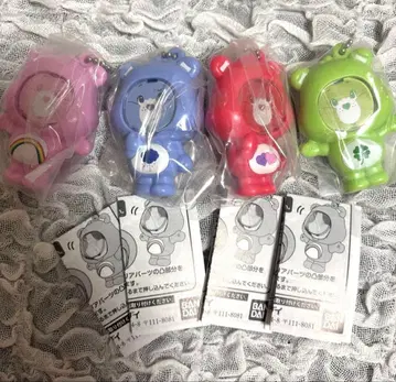 미개봉 새상품 케어베어 사진 프레임 마스코트 4종 세트 익명 배송