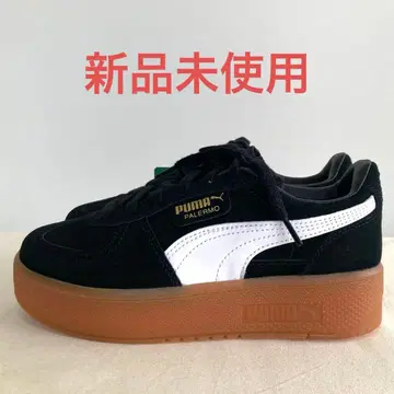 미사용 새상품 PUMA 팔레르모 엘레바타 통굽 스니커즈 블랙 23.5