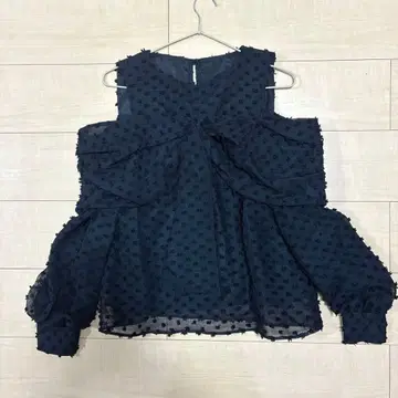 스나이델 snidel 리본 모티브 블라우스 블랙