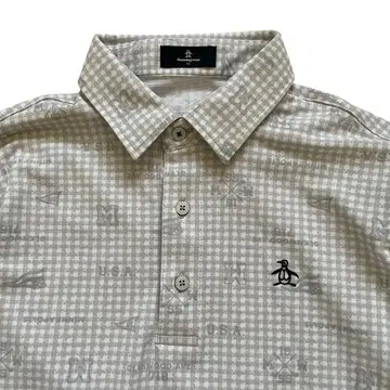 [컨디션 최상] Munsingwear 골프 피케 셔츠 체크 남성용