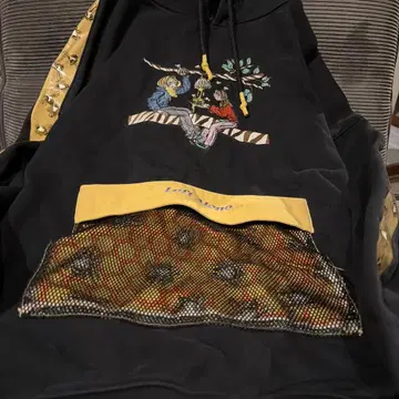 레프트 얼론 벌 후드티 블랙 L