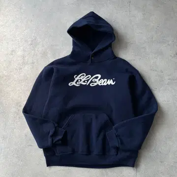 L.L.Bean x RUSSEL 후드티 짧은 기장 네이비 로고