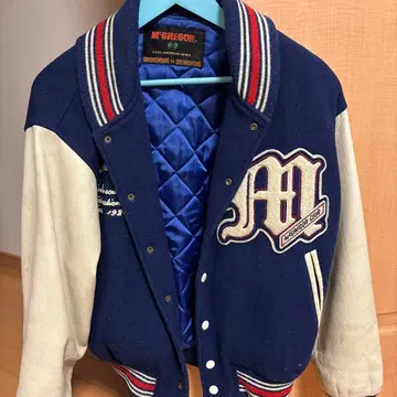 McGregor 바시티 자켓 네이비/화이트