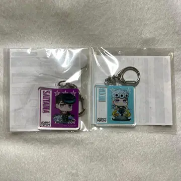 죠죠 월드2 지역 한정판 아크릴 키링 죠르노 죠스케 2개 세트