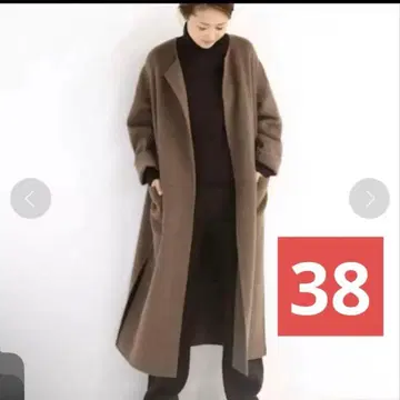 Deuxieme Classe victorian 리버 롱 노카라 코트