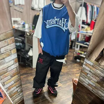 PLATINUM FUBU 슬리브리스 베스트 스트릿 구제 의류 XL