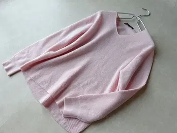 23구 핑크 니트 38 울 캐시미어 워셔블