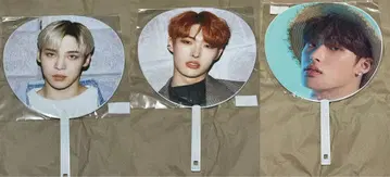 ATEEZ 공식 부채 굿즈 윤호 윤호 민기 3장 세트