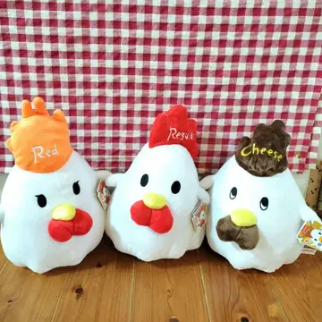 카라아게쿤 M 사이즈 봉제 인형 레귤러 치즈 레드 전 3종