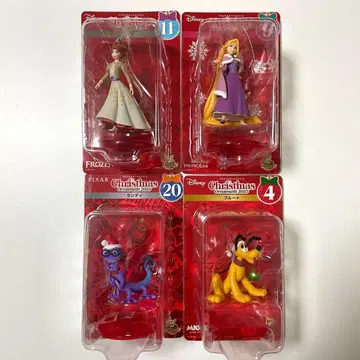 Disney 크리스마스 오너먼트 2025 라푼젤 4개 세트