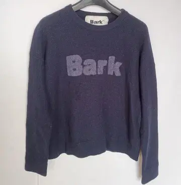 BARK 울 스웨터 / 가슴 로고 니트 이탈리아 제