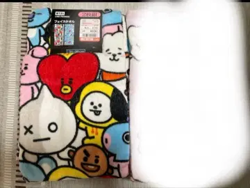 BT21 페이스 타월 2장 세트 올 패턴