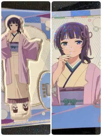 러브 라이브 니지가사키 영화 아크릴 스탠드 기모노 아사카 카린