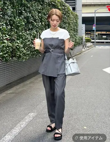 뷔스티에 도킹 풀오버 팬츠 셋업 미스티우먼