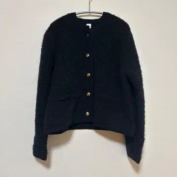 노리즈 네이비 골드 버튼 자켓 가디건