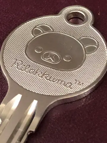 리락쿠마 블랭크 키 캐릭터 키링 곰