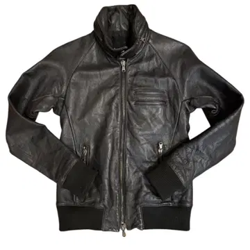 하시모토 준 블랙 가죽 자켓