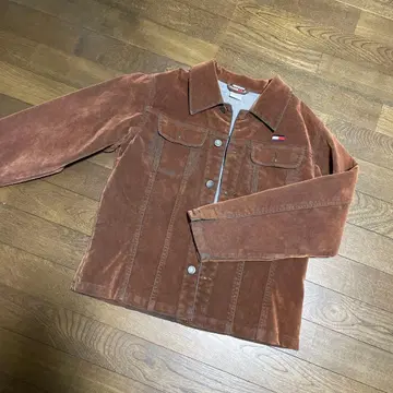 브라운 스웨이드풍 자켓 tommy 새상품 여성용