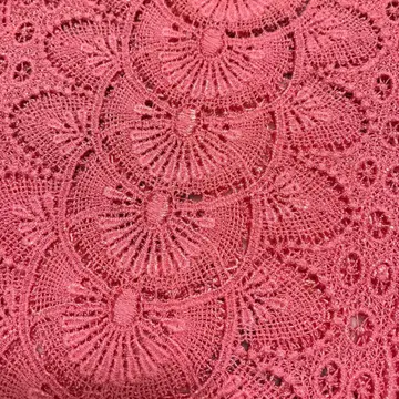 고급 핑크 꽃무늬 레이스 스톨 동서양 OK