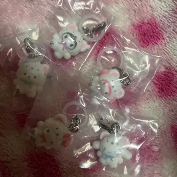 산리오 가챠 포근포근 스노우 표시 액세서리 세미 컴프 키티 마이