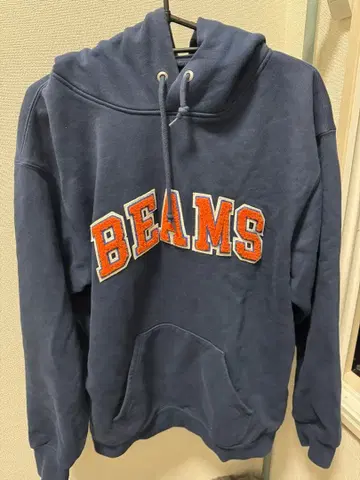 BEAMS 네이비 후디