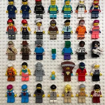 레고 미니 피규어 마이크 시티 쥬라기 월드 묶음 판매 35개