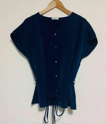 여성용 반팔 셔츠 다크 네이비